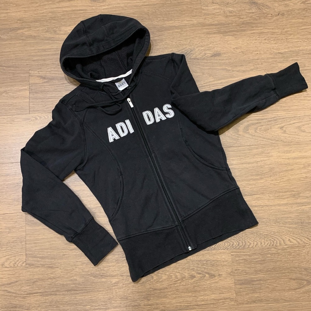 Adidas Zipper Hoodie, Size M - Picture 2 of 10